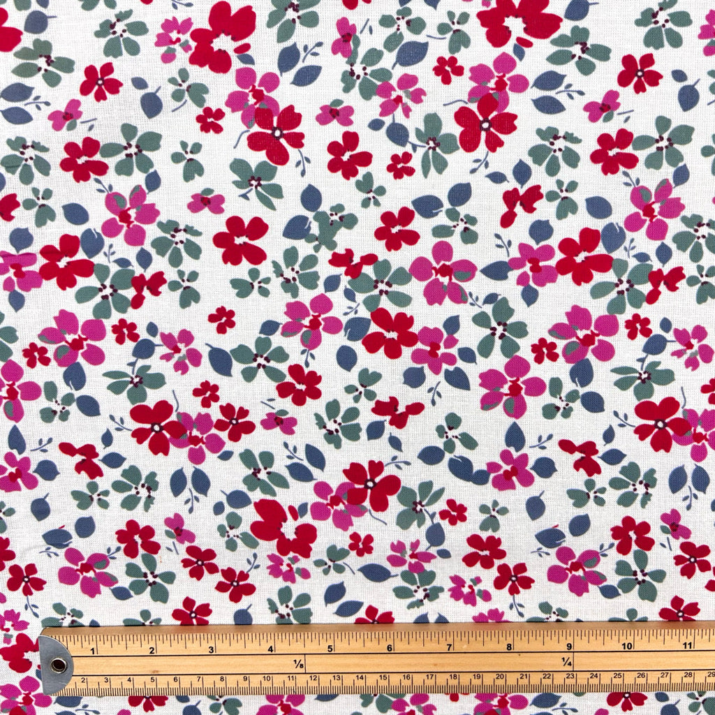 Flower Party Cotton Linen Blend Fabric