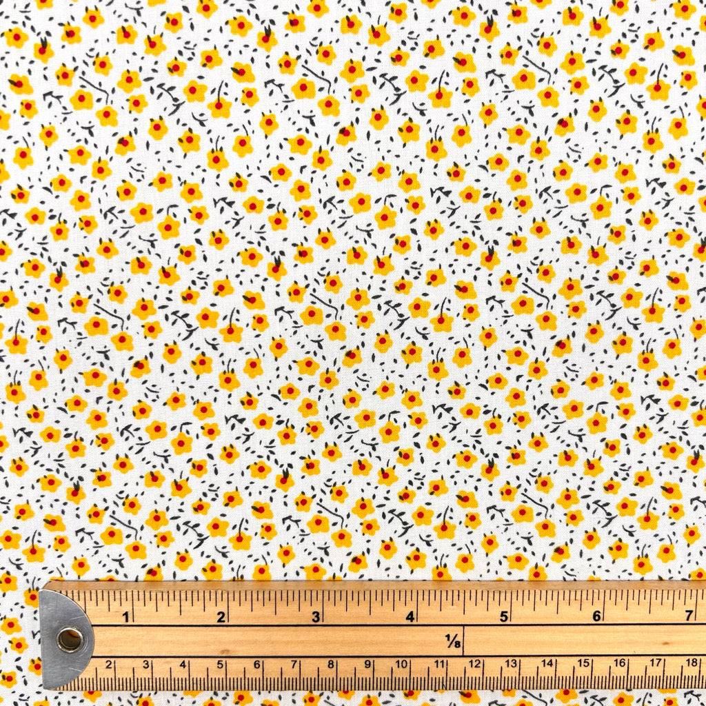 Daffodil Delight Cotton Poplin Fabric