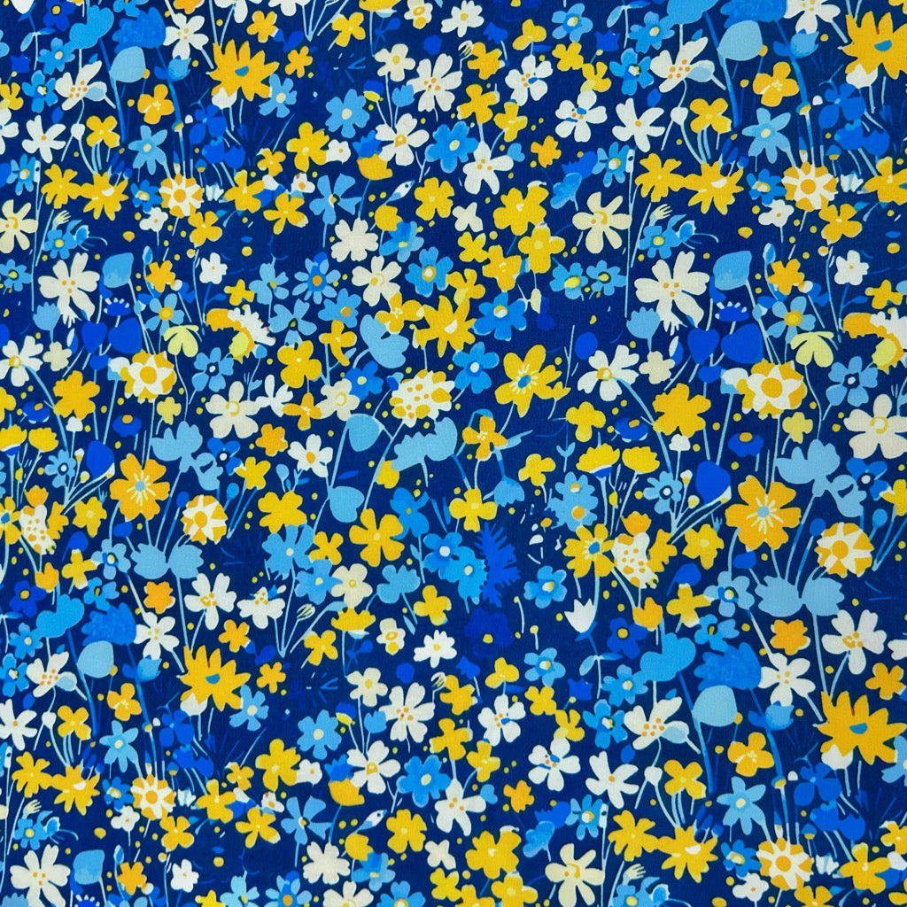 Simple Flowers Polyester Fabric