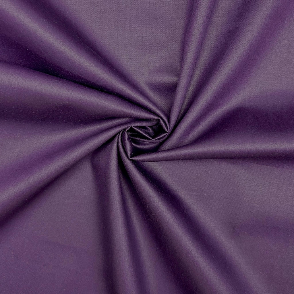 Plain 100% Cotton Satin Fabric