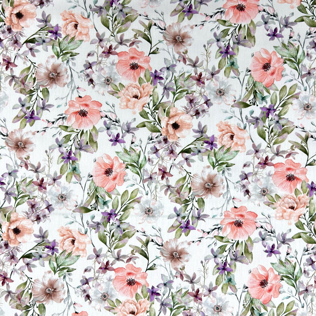 Soft Palette Rose & Hubble Cotton Poplin Fabric