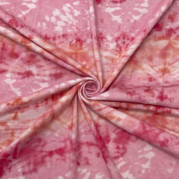 Pink Tie-Dye Cotton Jersey Fabric – Pound Fabrics
