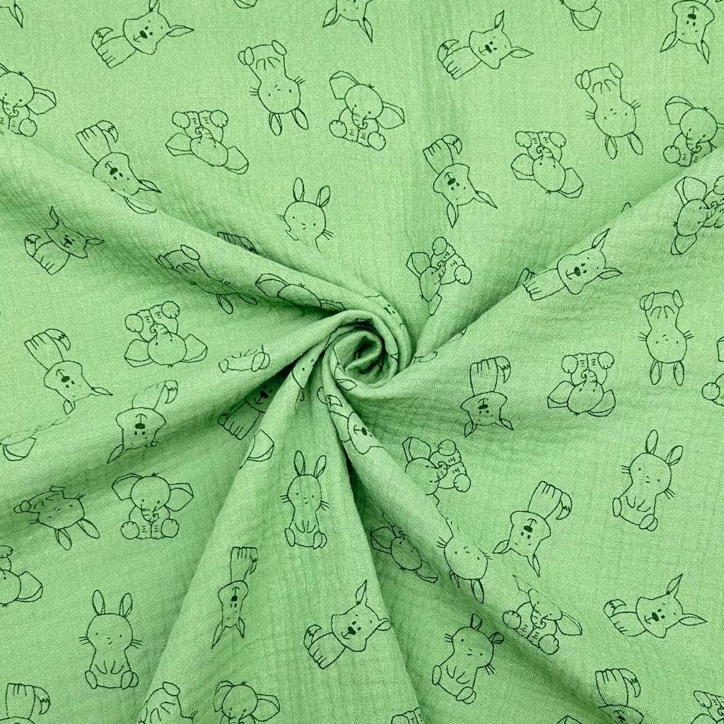 Small Animals Double Gauze Fabric - Pound Fabrics