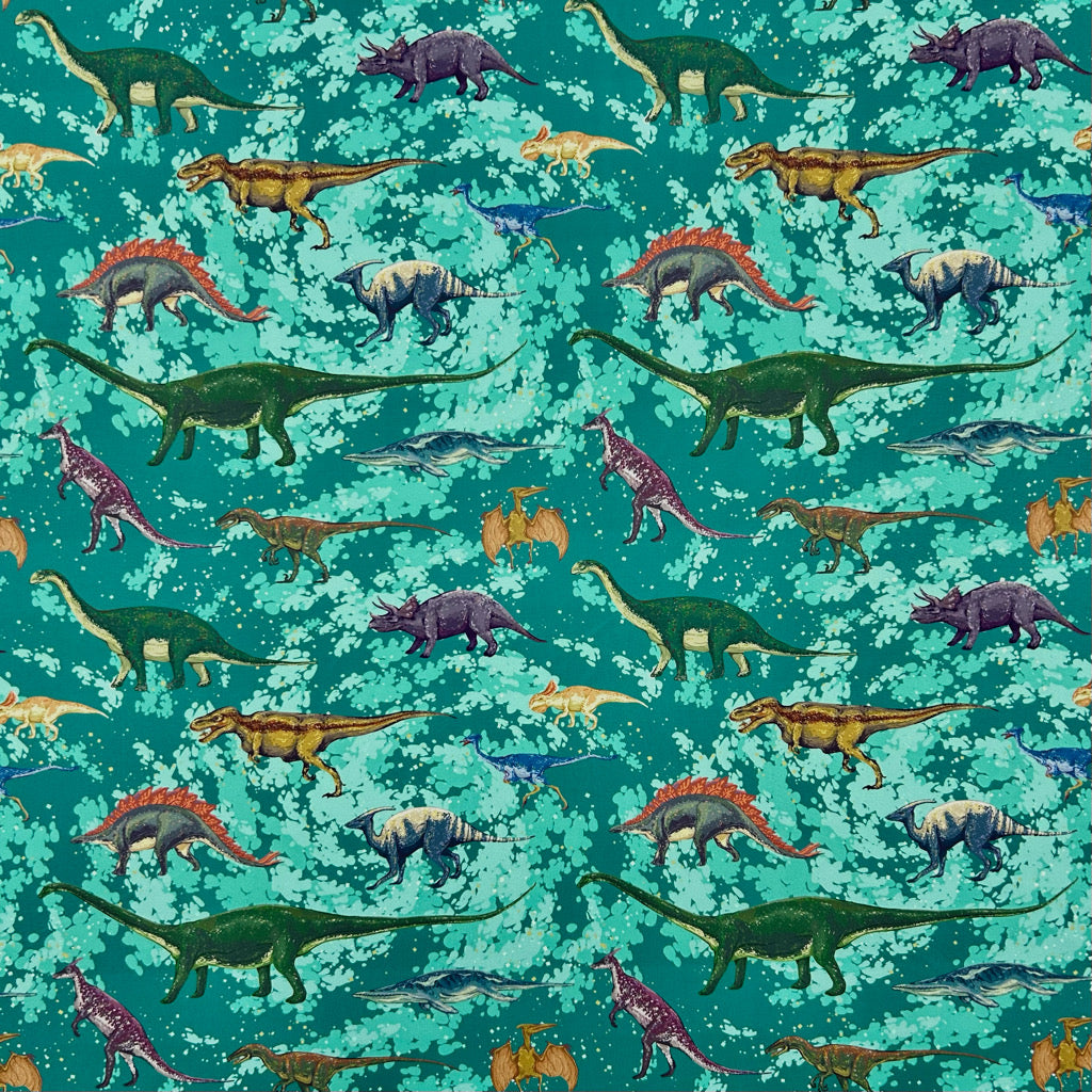 Jurassic Adventure Swimwear Jersey Fabric