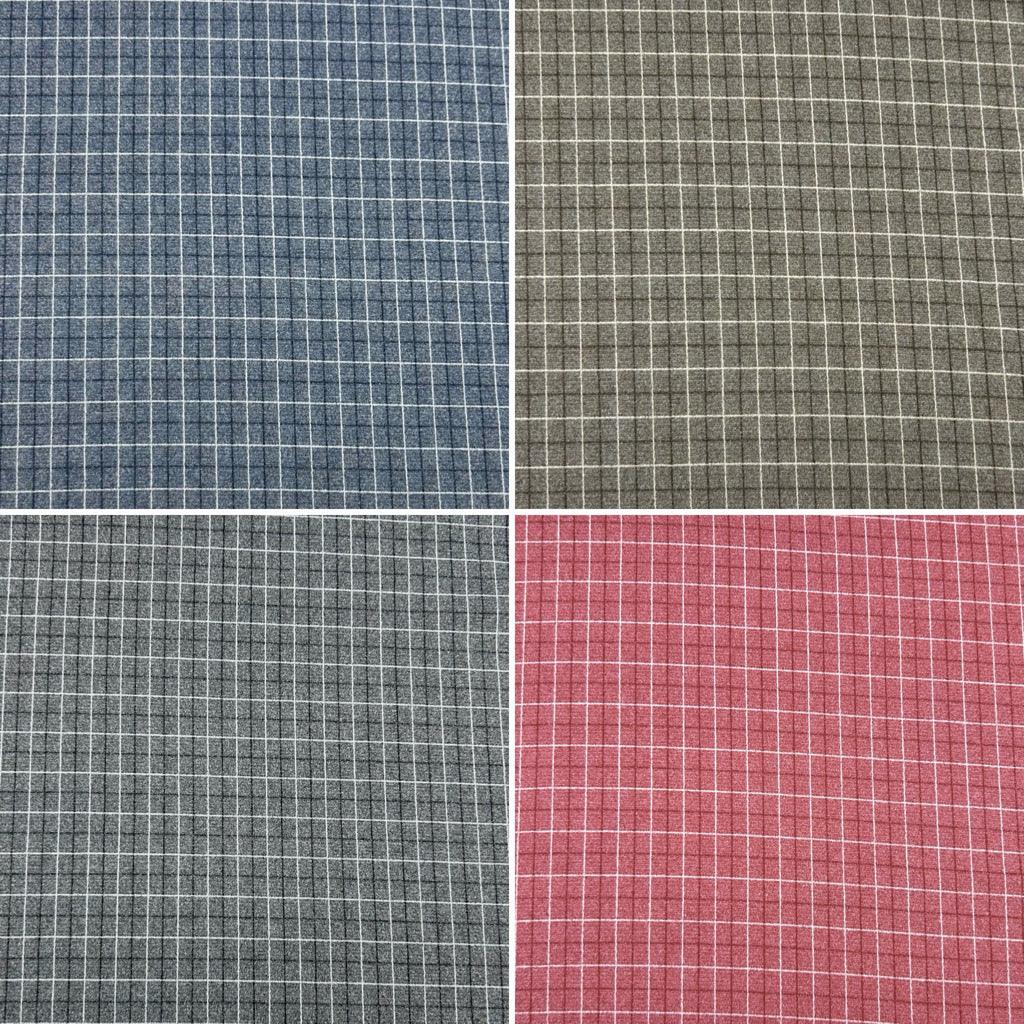 Checkered Soft Wool Touch Fabric - Pound Fabrics