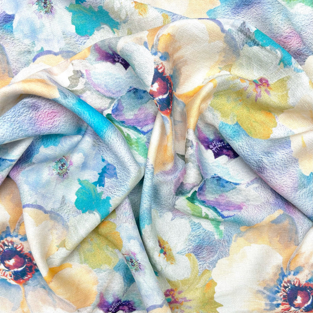Soft Garden Viscose Nylon Fabric
