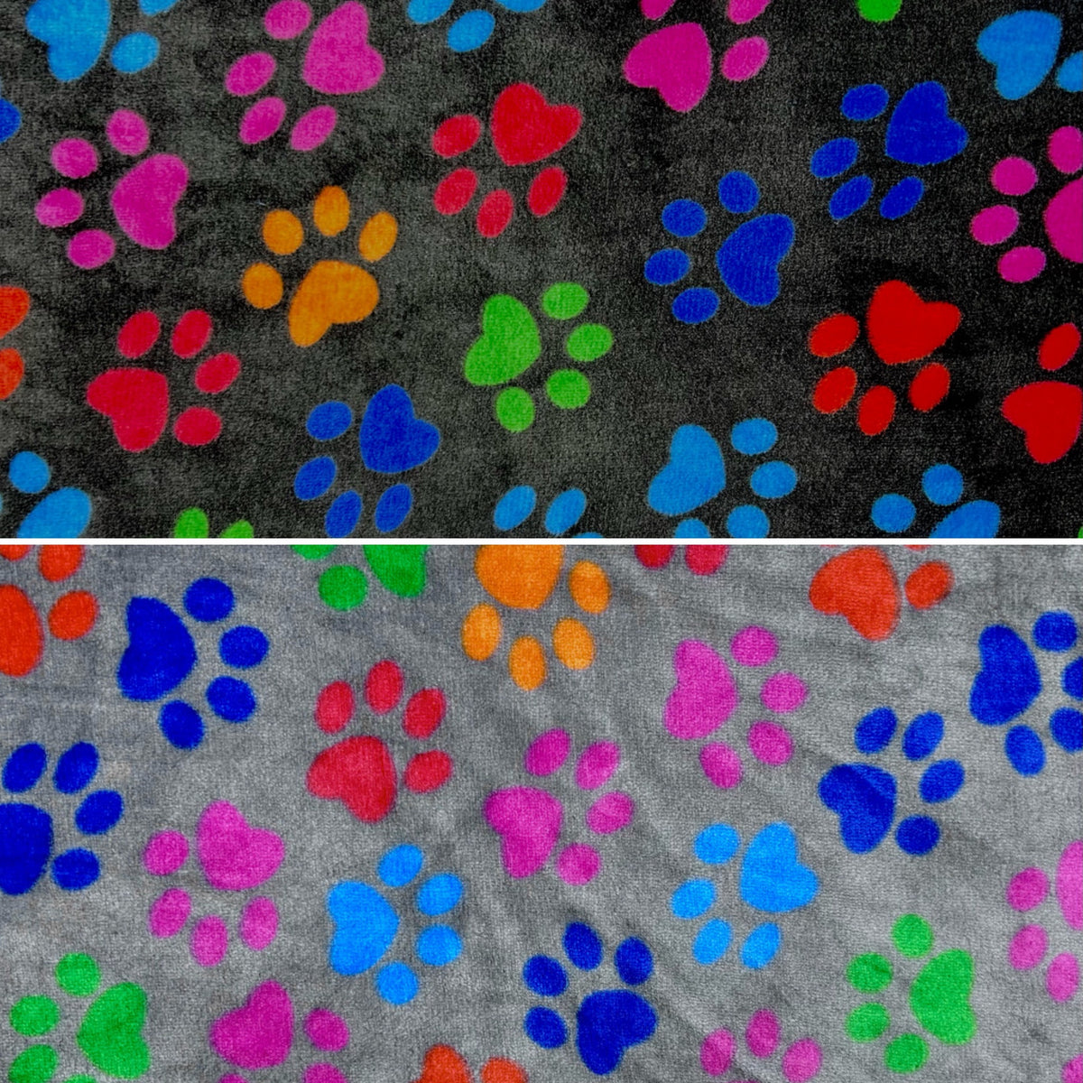 Colourful Paws Cuddle Fleece Fabric