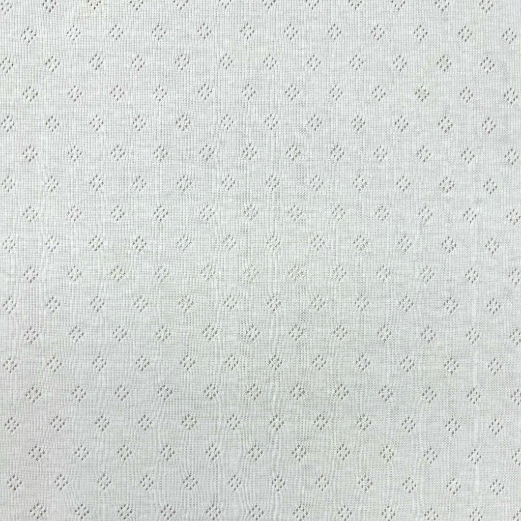 Tiny Diamond Pointelle Jersey Fabric