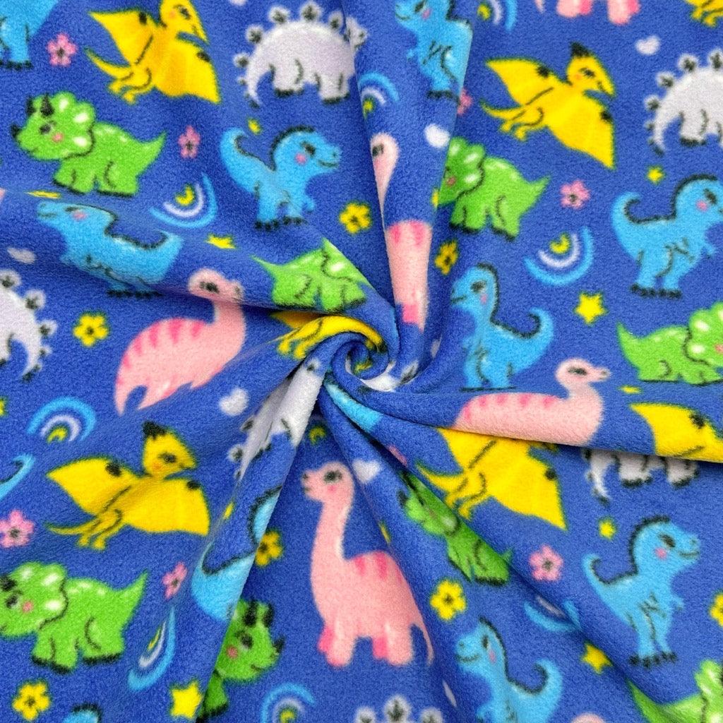 Dinosaur Land Anti Pill Polar Fleece Fabric - Pound Fabrics