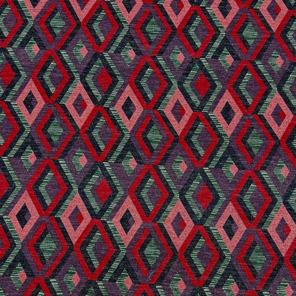 Retro Diamond Premium Knit Jersey Fabric