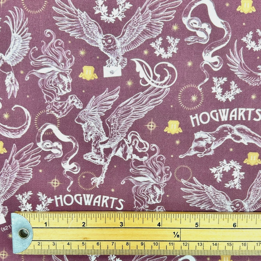 Hogwarts Magic Harry Potter Cotton Poplin Fabric