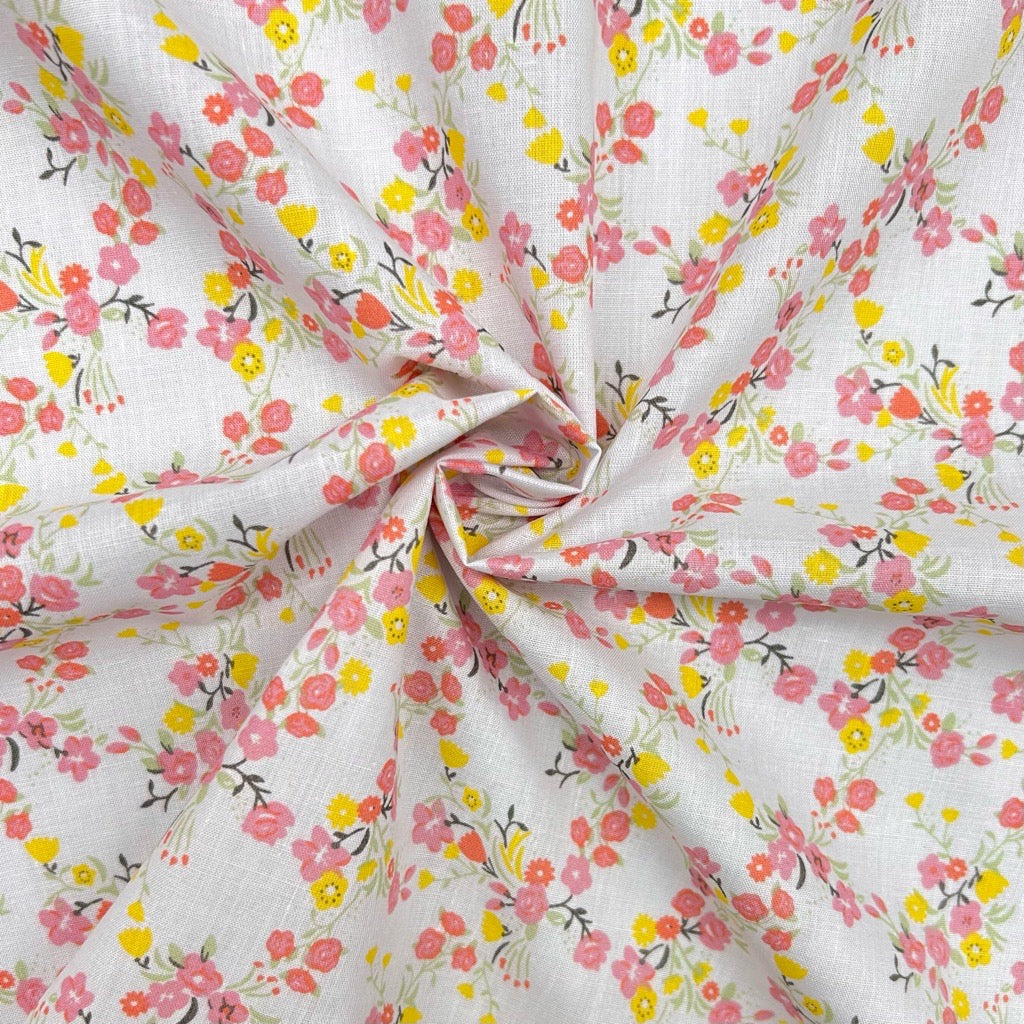 Heirloom Blossom Polycotton Fabric