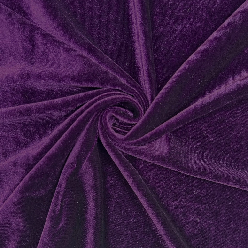 Plain Stretch Velvet Fabric