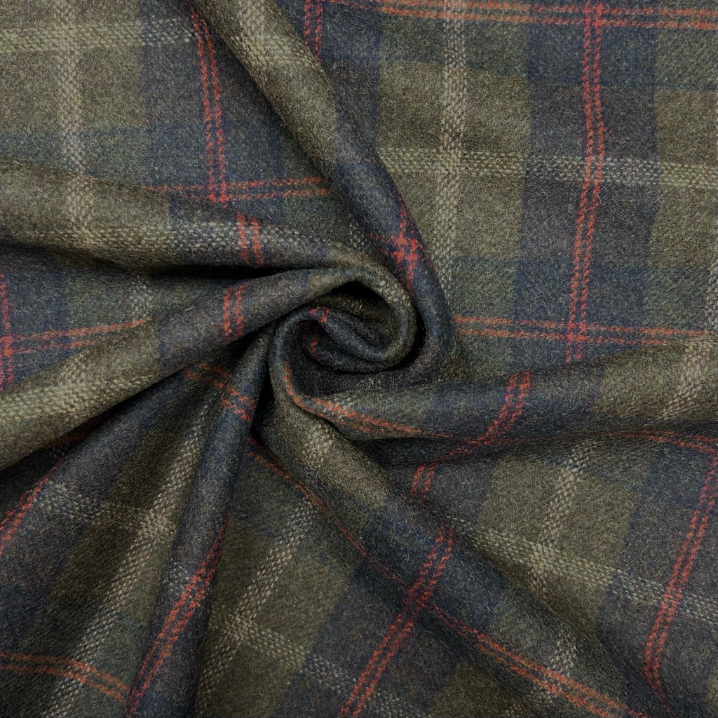 Timeless Check Wool Blend Fabric