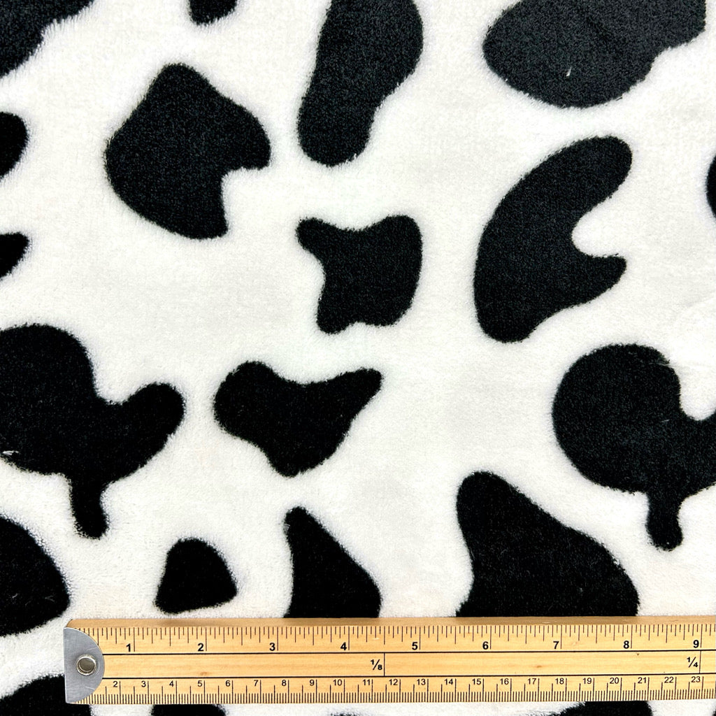 Cozy Cow Print Cuddle Fleece Fabric
