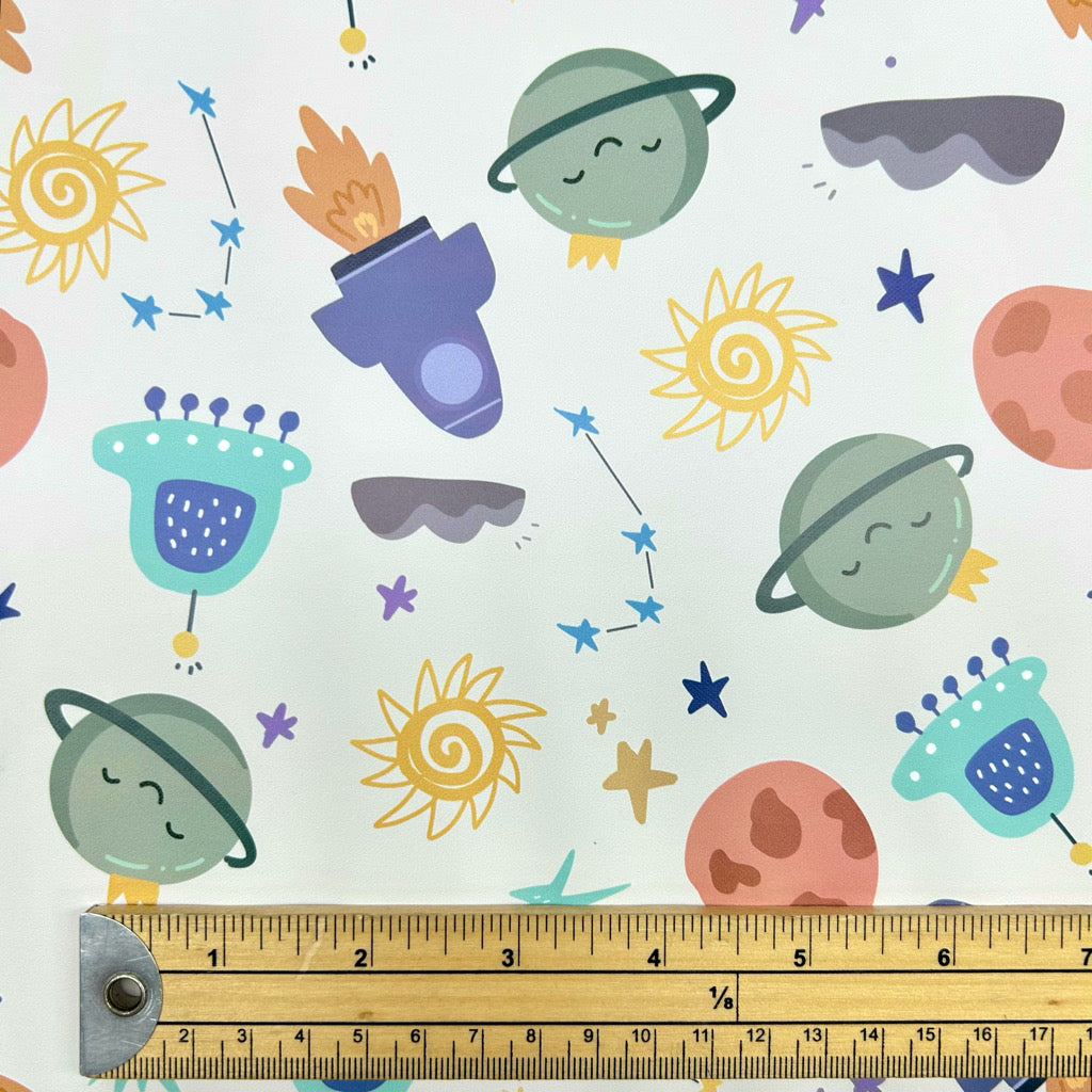 Space Adventure Raincoat Fabric