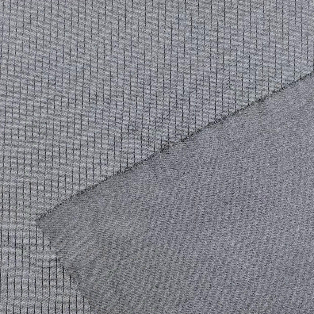 Narrow Stripes Brushed Soft Knit Fabric