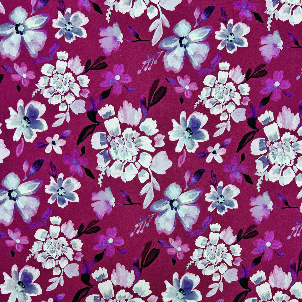 Sweet Garden Viscose Poplin Fabric
