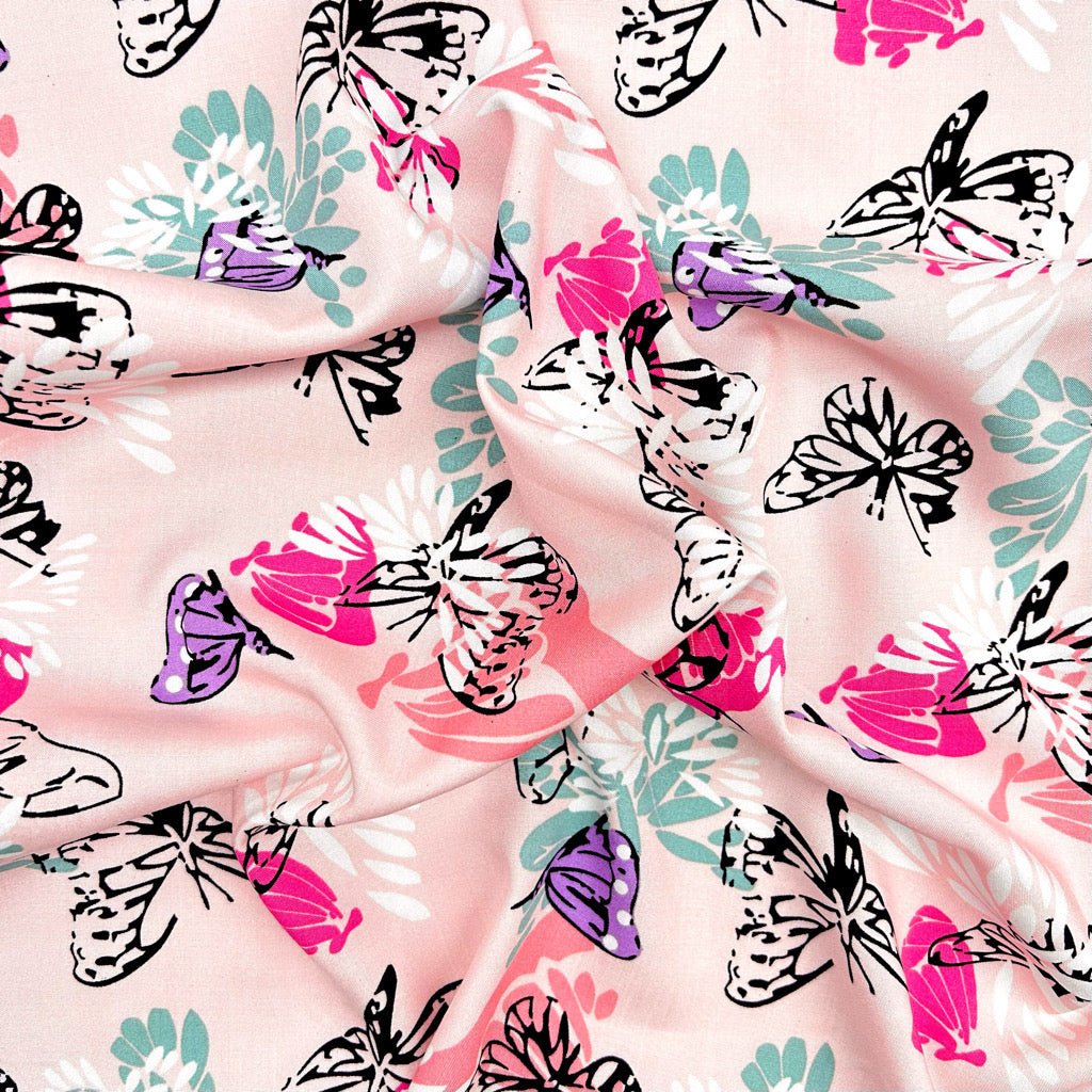Butterfly Breeze Viscose Fabric