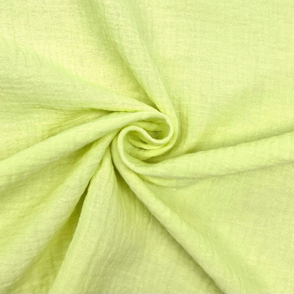Special Offer Lemon Yellow Double Gauze Fabric