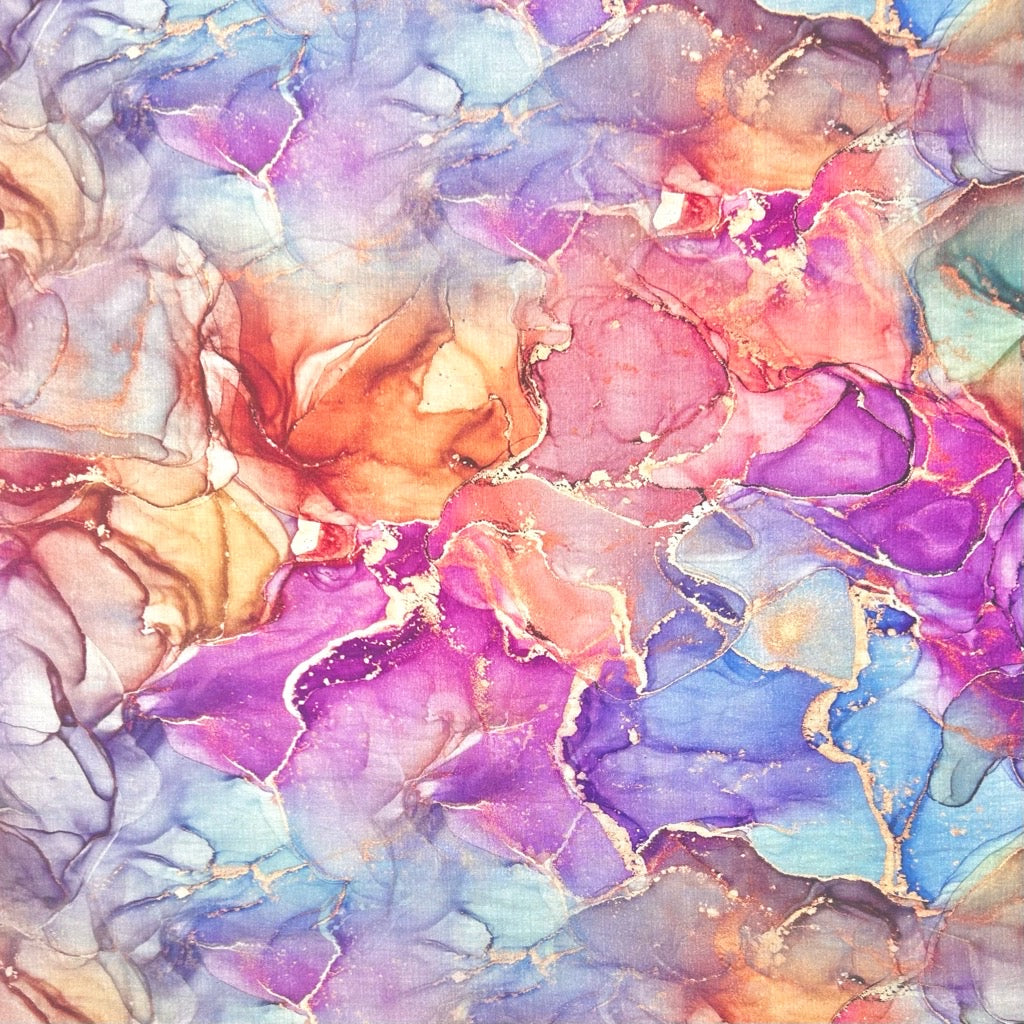 Golden Marble Bamboo Silkette Fabric