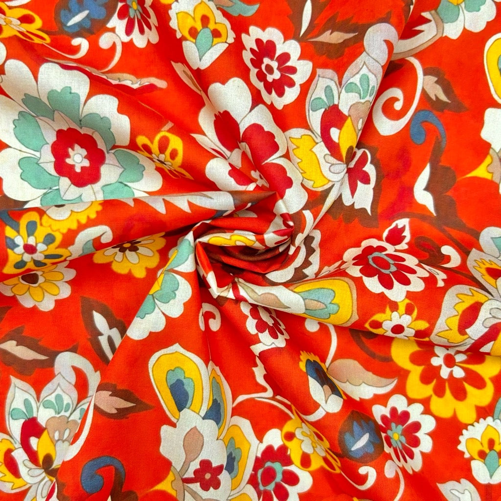Floral Carnival Cotton Lawn Fabric