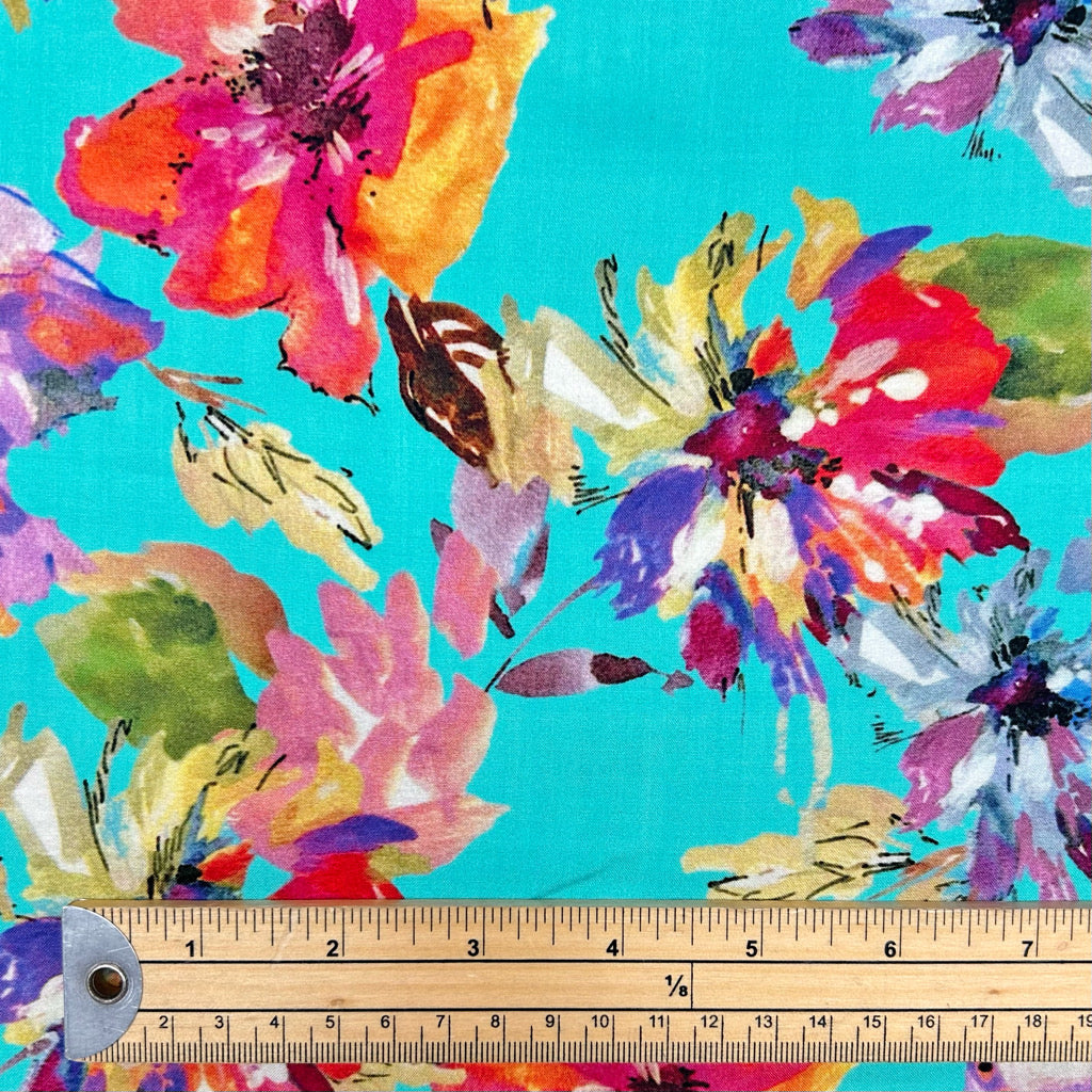 Petal Whirl Viscose Fabric