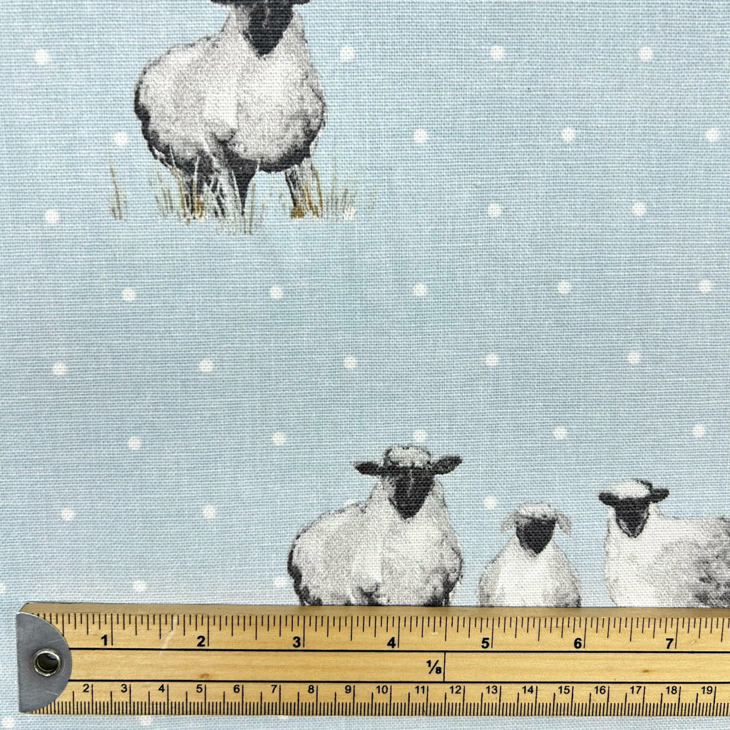 Counting Sheep Cotton Furnishing Fabric