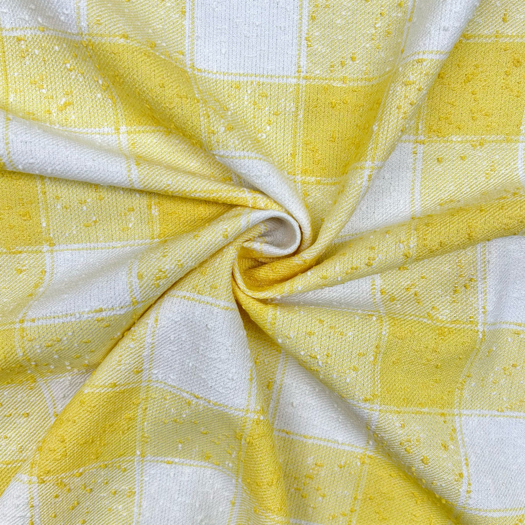 Sunshine Check Boucle Fabric