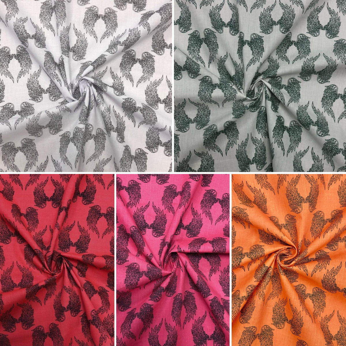 Angel Wings Polycotton Fabric