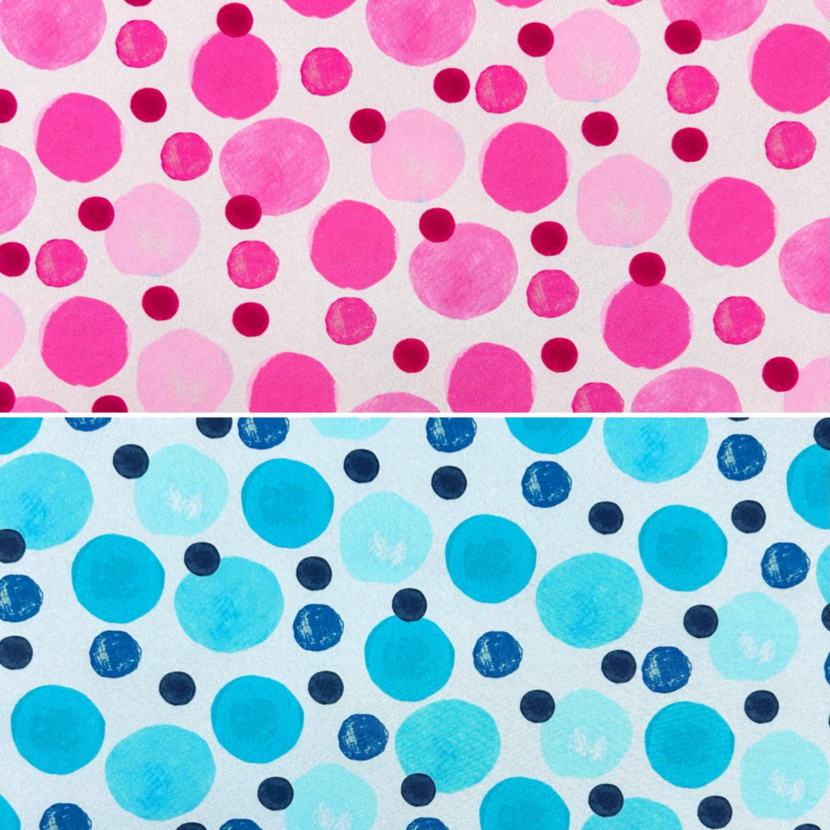 Watercolour Spots Softshell Fabric