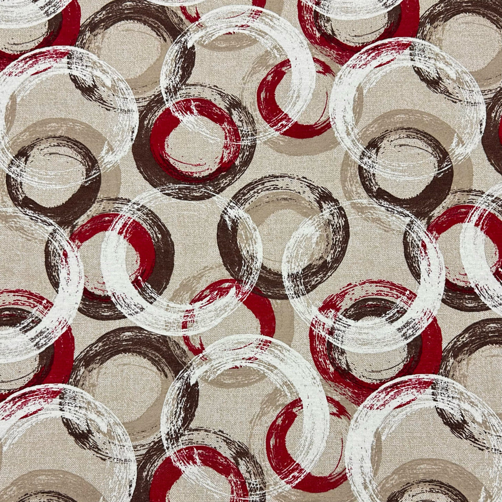 Brushstroke Circles Water Resistant Fabric