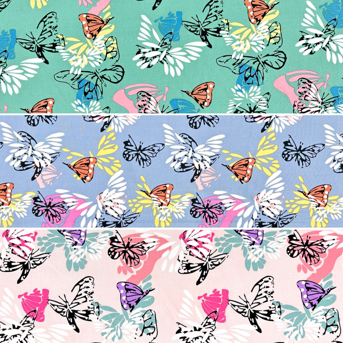 Butterfly Breeze Viscose Fabric
