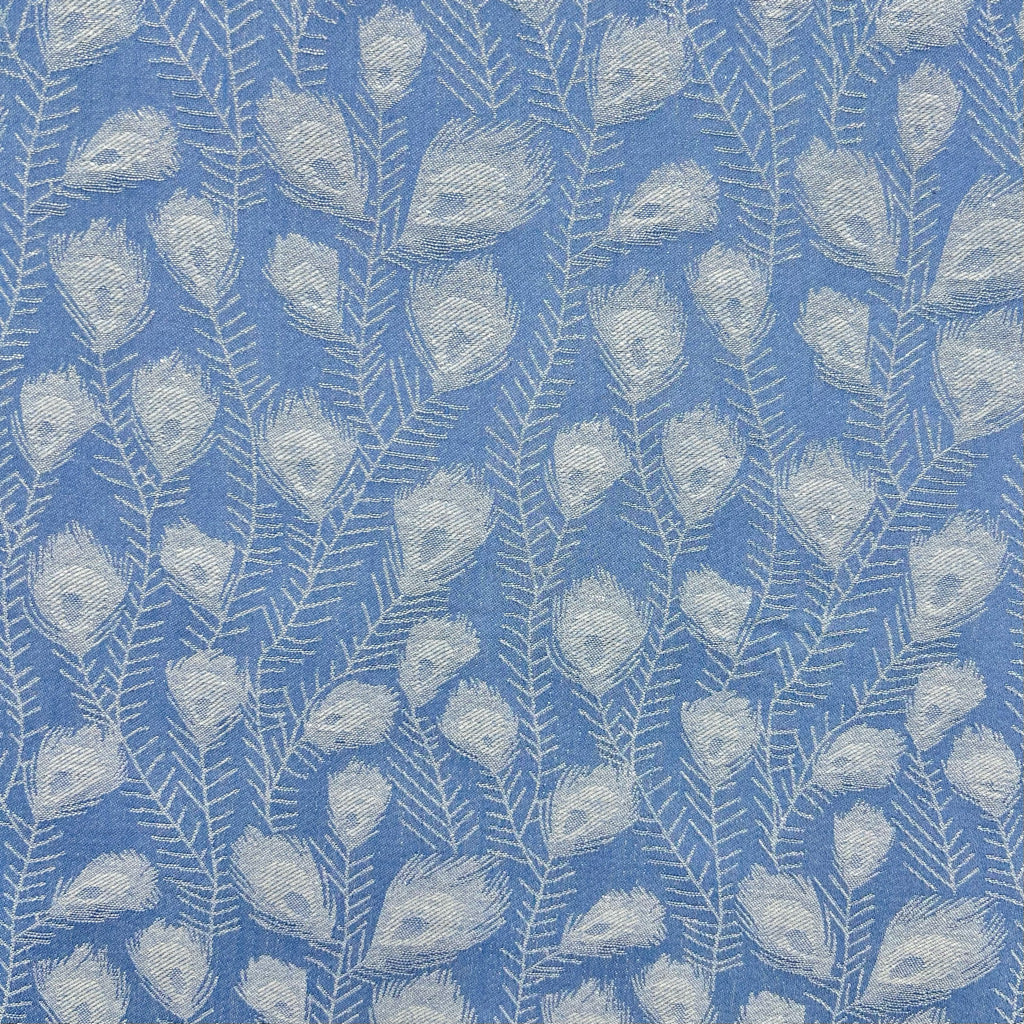 Feather Leaves Linen Viscose Fabric