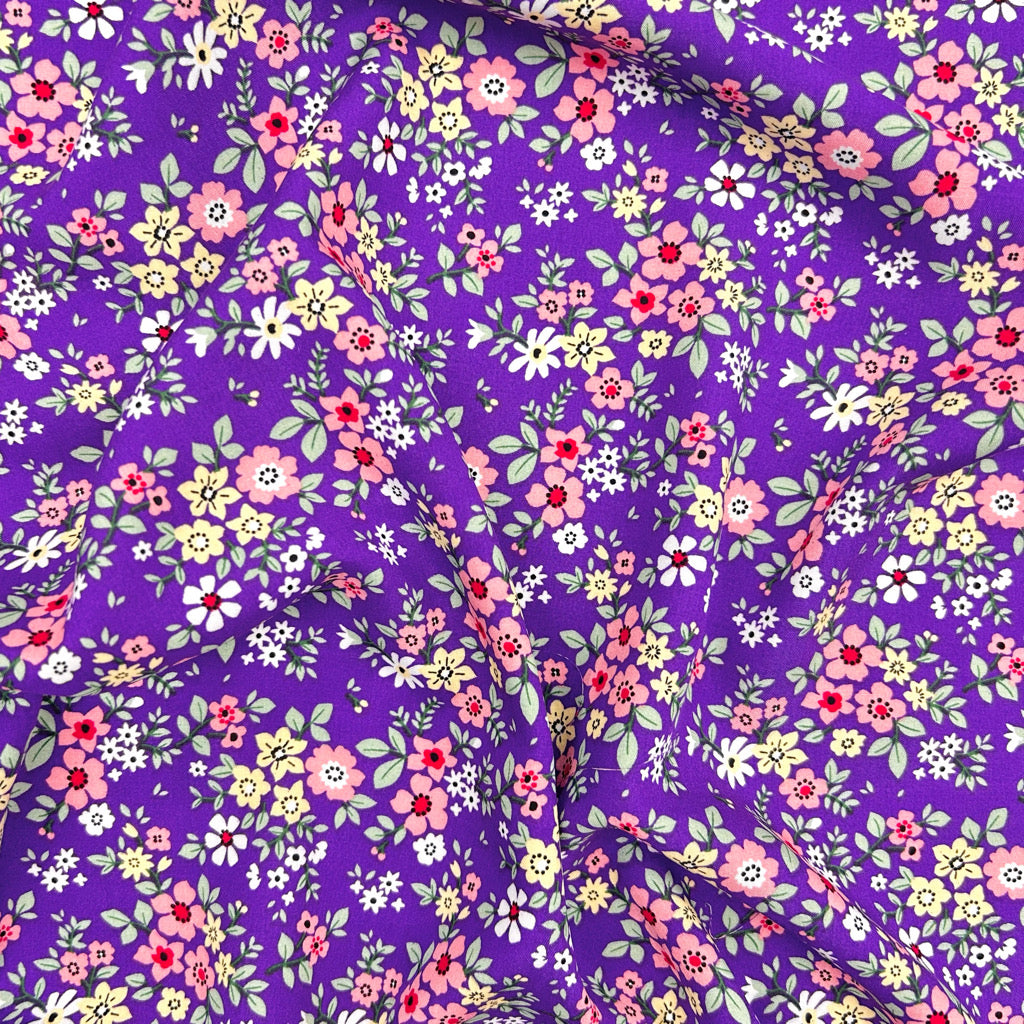 Bloom Buds Viscose Fabric