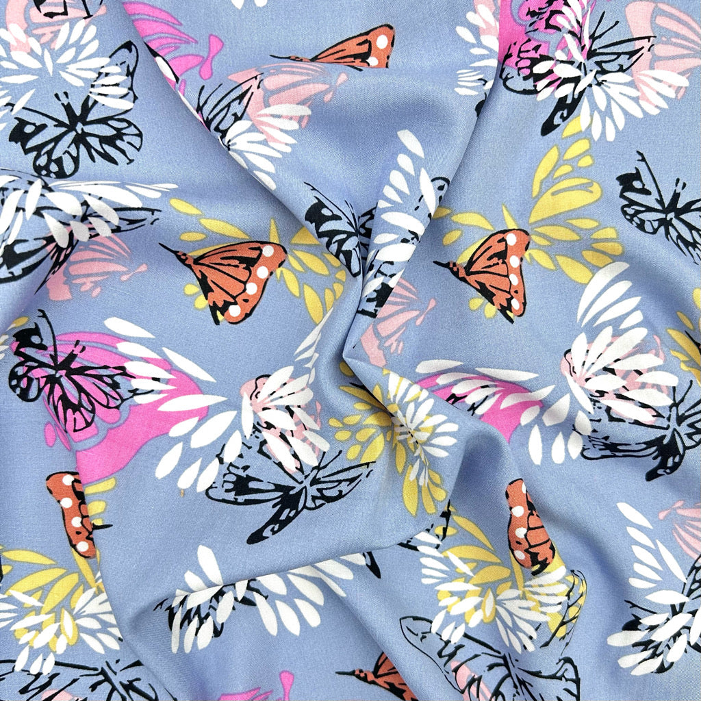 Butterfly Breeze Viscose Fabric