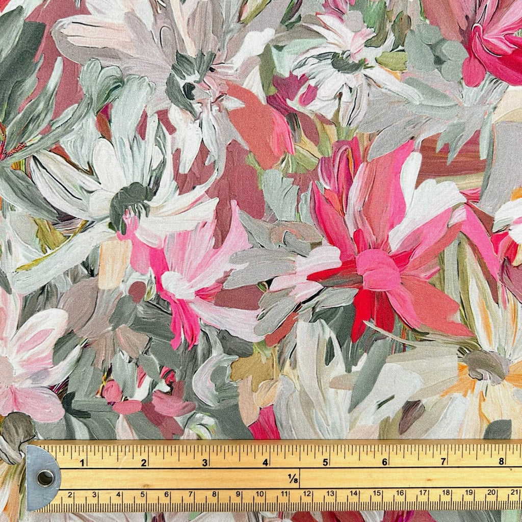 Botanical Flow Viscose Fabric