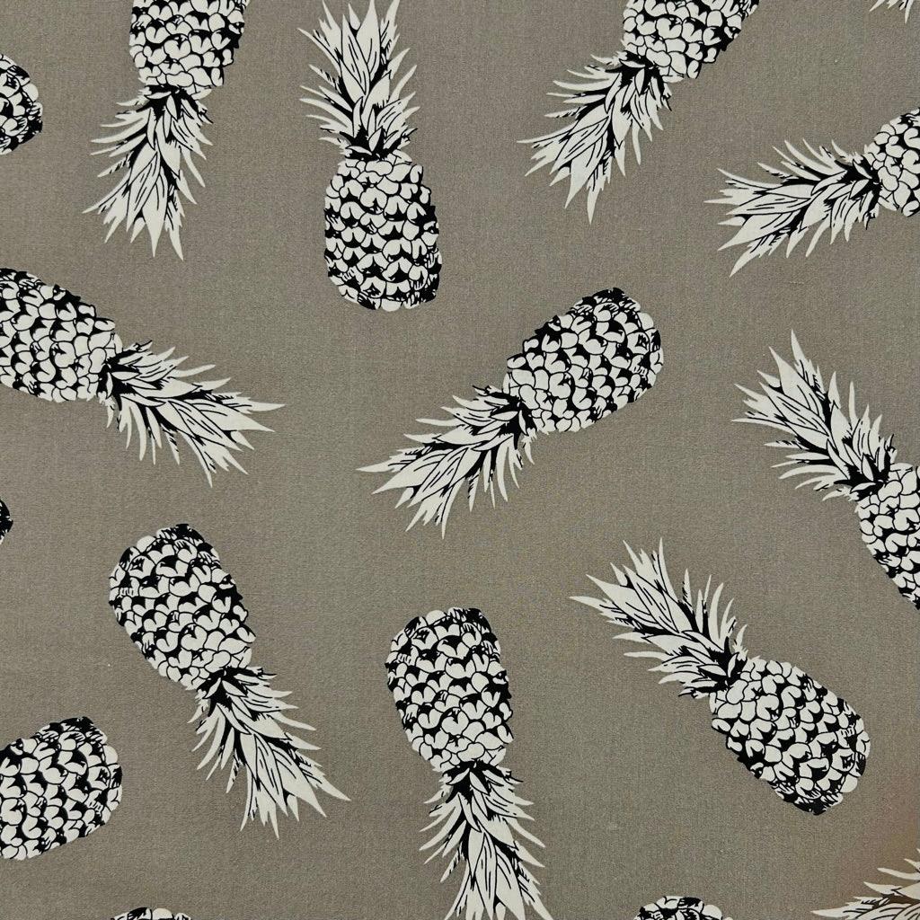 Island Pineapple Rose & Hubble Cotton Poplin Fabric