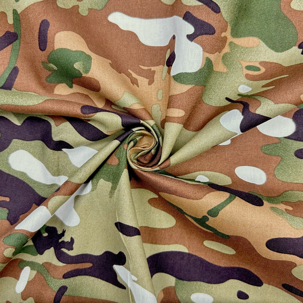 Shadow Strike Cotton Poplin Fabric