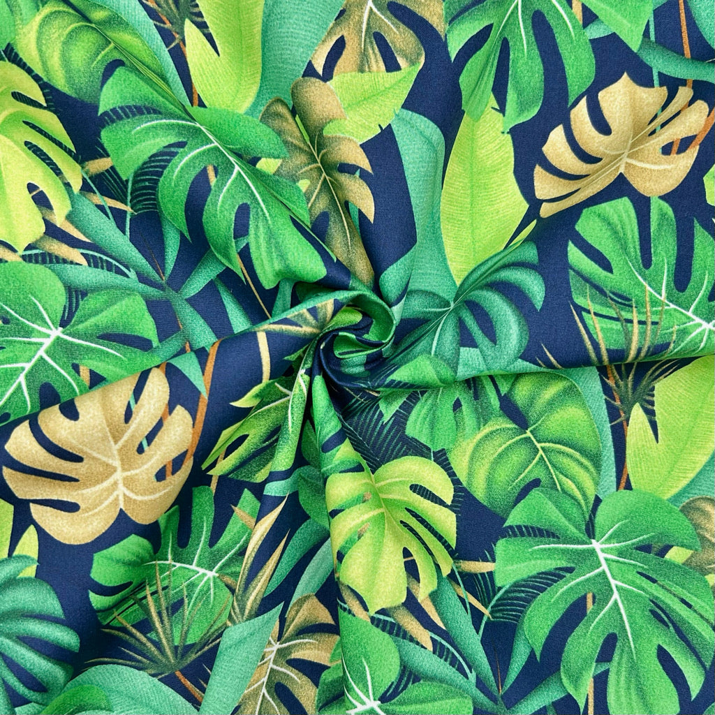 Tropical Canopy Rose & Hubble Cotton Poplin Fabric