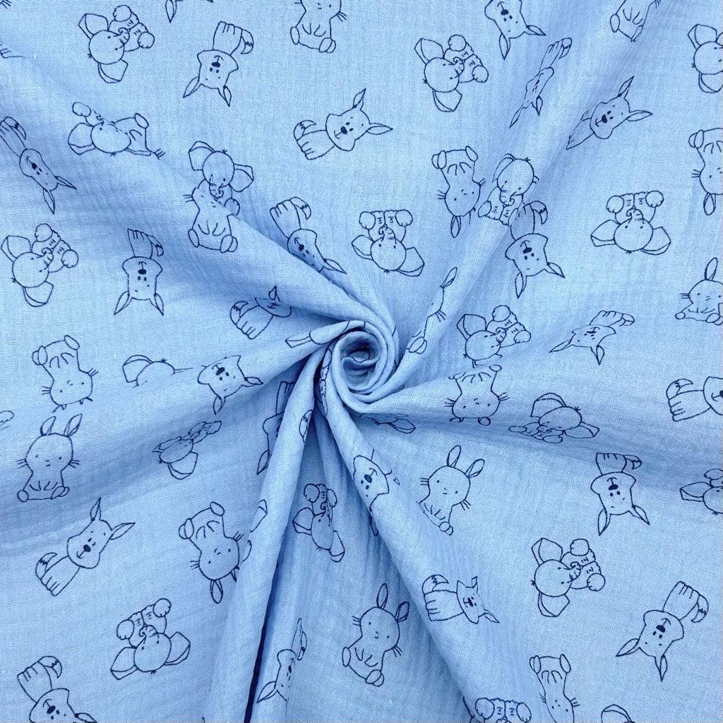 Small Animals Double Gauze Fabric - Pound Fabrics