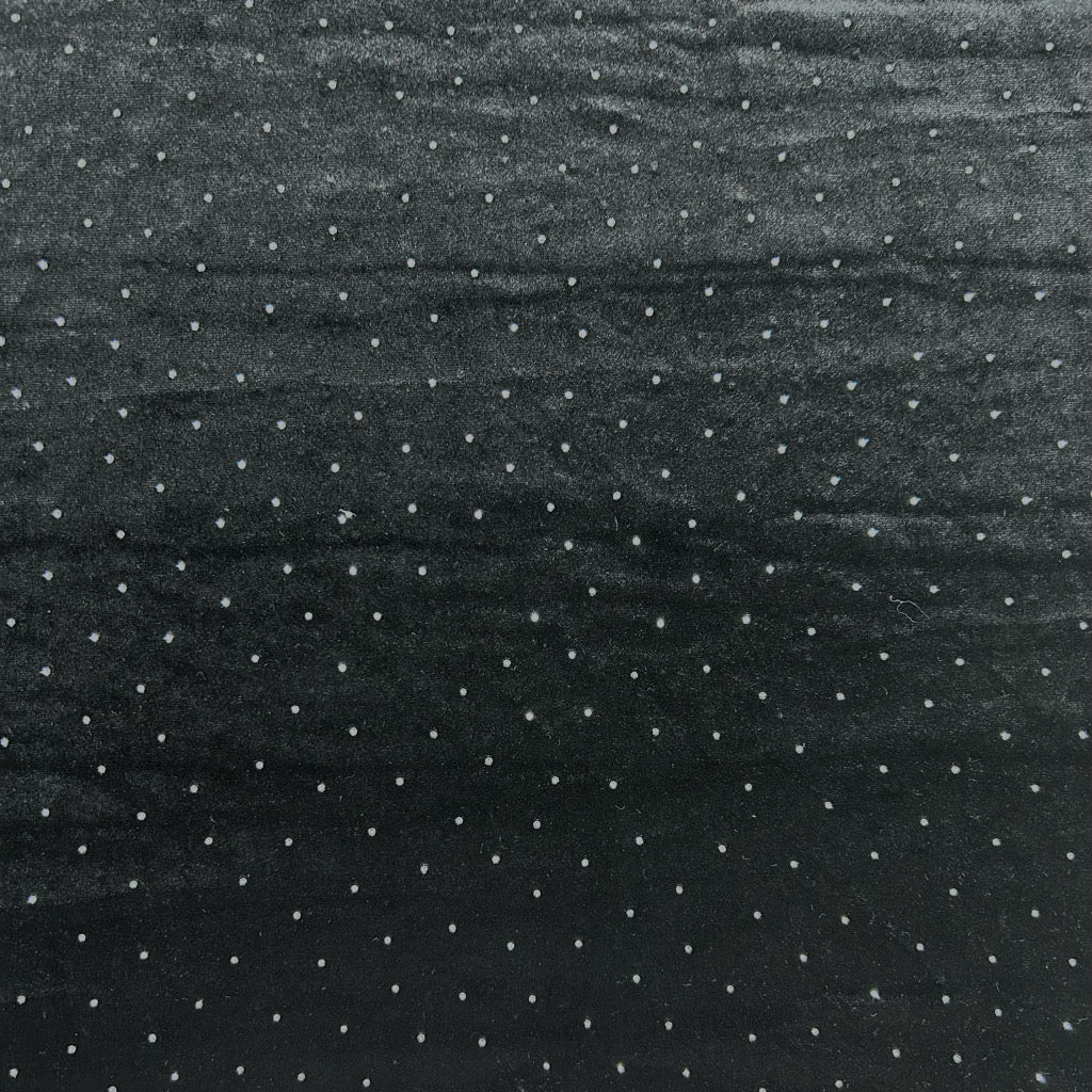 Silver Stones Velvet Fabric