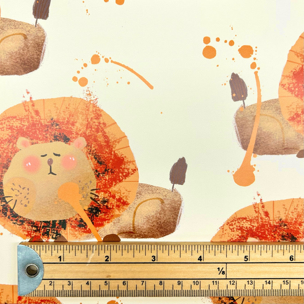 Sleepy Lion Raincoat Fabric