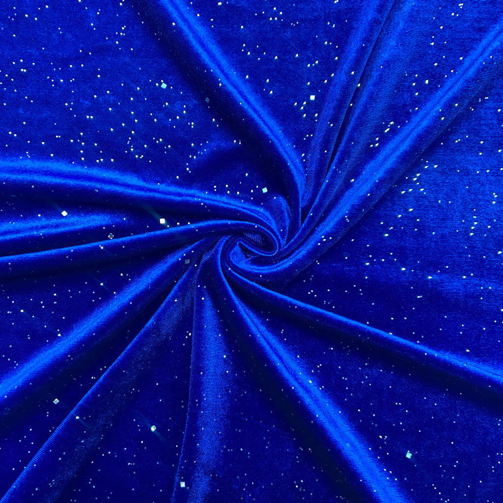 Sparkly Plain Velvet Fabric