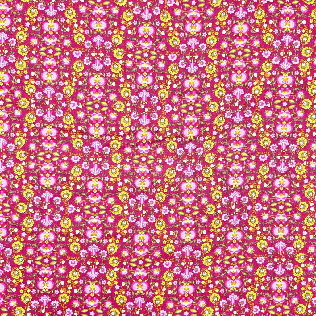 Petal Mosaic Cotton Poplin Fabric