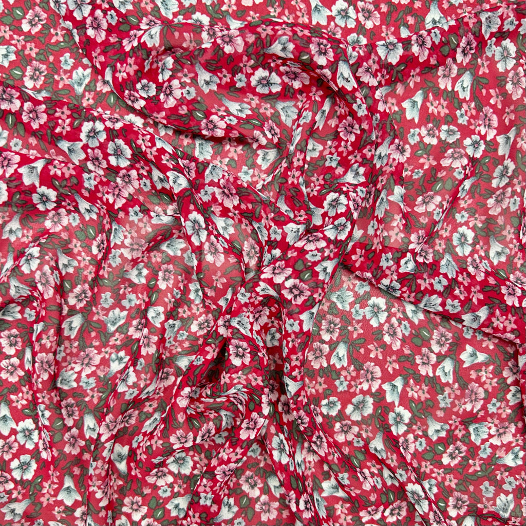 Petal Path Chiffon Fabric