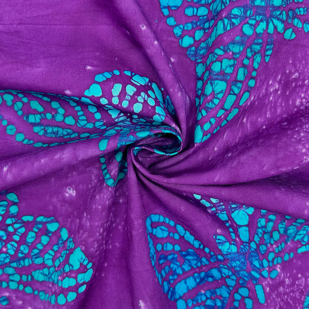 Butterfly Whispers Cotton Batik Fabric