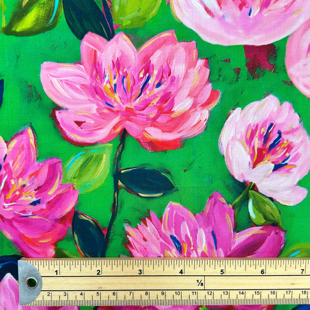 Bursting Blooms Viscose Fabric