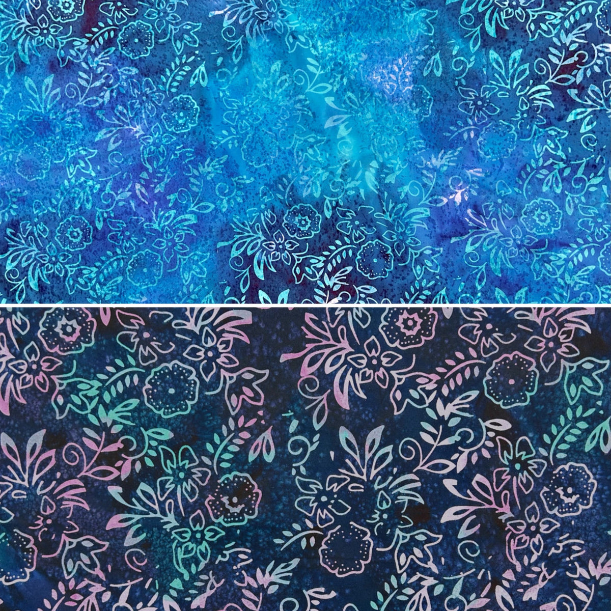 Floral Vines Cotton Batik Fabric