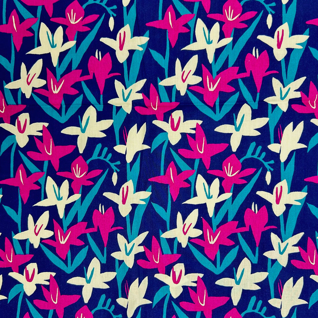 Joyful Bloom Polycotton Fabric - 3m Pre-cut